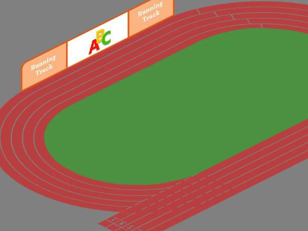 Polyurethane Athletics Track